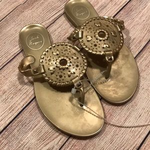 Jack rogers Gingham Georgica jelly sandal.Womens 6